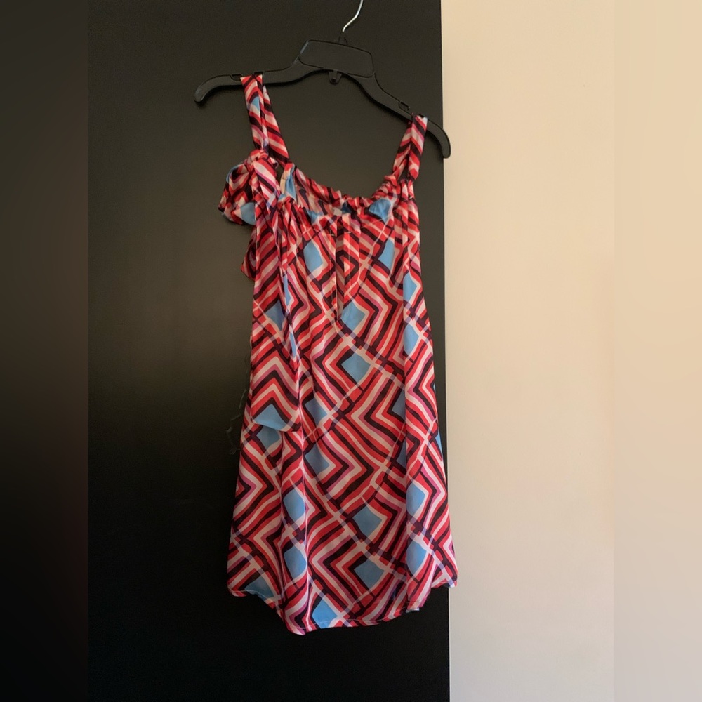 camelot tank style blouse with side tie detail